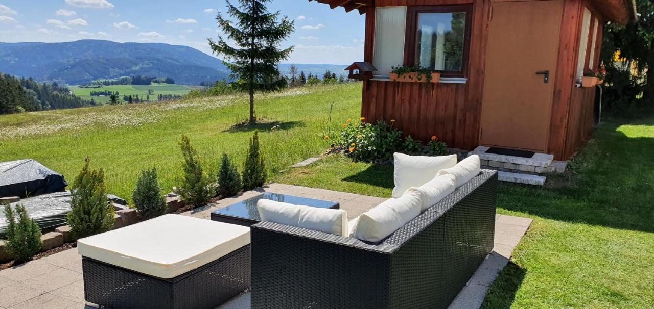 Moderne Ferienwohnung Mit Eigenem Garten Und Traumhaften Blick Wilhelmsthal Esterno foto